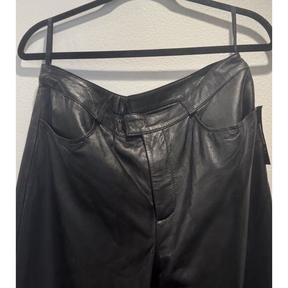 I.N.C. International Concepts 100% Leather Pants Women’s Size 10 Lined Sexy Boho - Picture 8 of 10